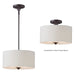 Myhouse Lighting Maxim - 10011OMOI - Two Light Semi-Flush Mount - Bongo - Oil Rubbed Bronze