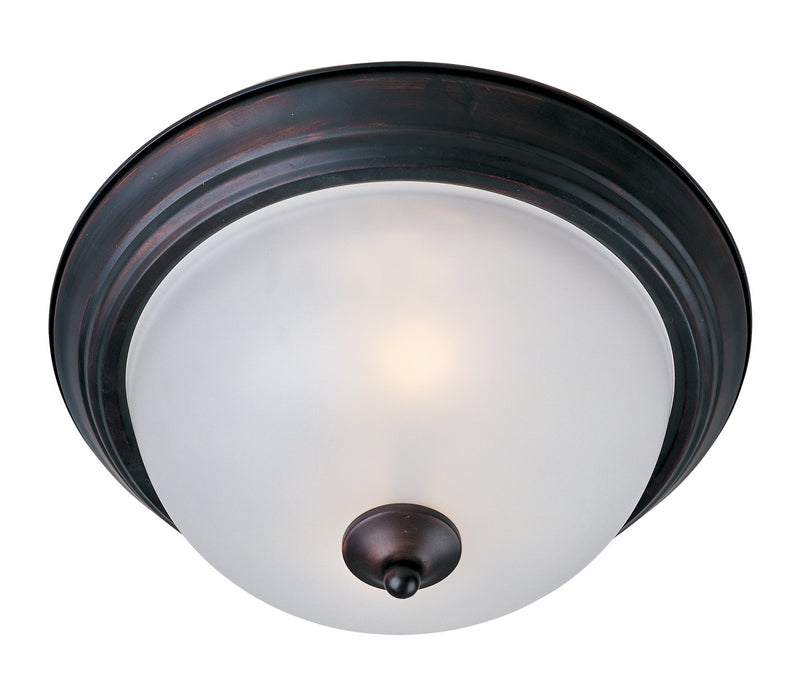 Myhouse Lighting Maxim - 5849FTOI - Two Light Flush Mount - Essentials - 584x - Oil Rubbed Bronze