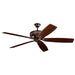 Myhouse Lighting Kichler - 300206TZ - 70"Ceiling Fan - Monarch - Tannery Bronze