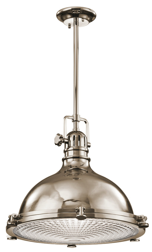 Myhouse Lighting Kichler - 2691PN - One Light Pendant - Hatteras Bay - Polished Nickel