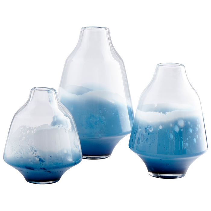 Myhouse Lighting Cyan - 09165 - Vase - Clear And Cobalt