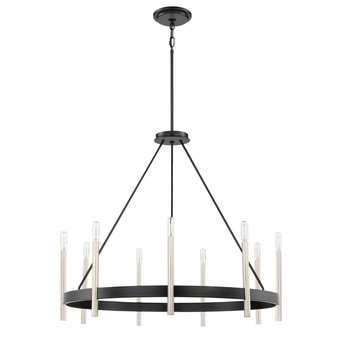 Myhouse Lighting Quoizel - ATH5009K - Nine Light Chandelier - Anthem - Mystic Black