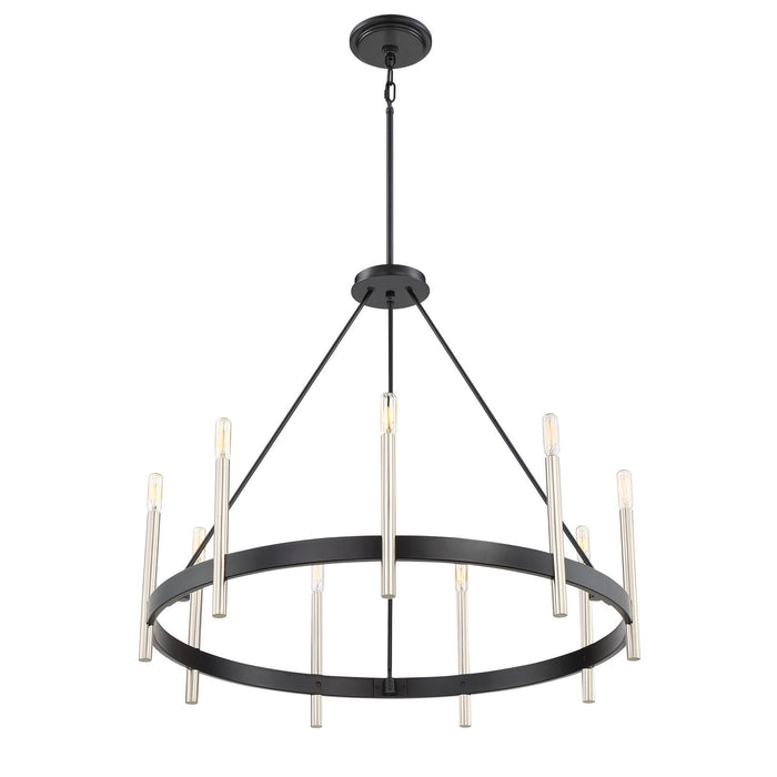 Myhouse Lighting Quoizel - ATH5009K - Nine Light Chandelier - Anthem - Mystic Black