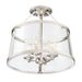 Myhouse Lighting Quoizel - BAW1716PK - Four Light Semi-Flush Mount - Barlow - Polished Nickel