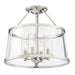 Myhouse Lighting Quoizel - BAW1716PK - Four Light Semi-Flush Mount - Barlow - Polished Nickel