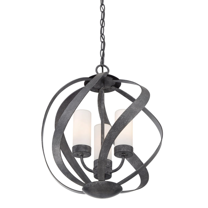 Myhouse Lighting Quoizel - BMS2816OK - Three Light Pendant - Blacksmith - Old Black Finish