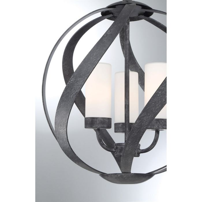 Myhouse Lighting Quoizel - BMS2816OK - Three Light Pendant - Blacksmith - Old Black Finish