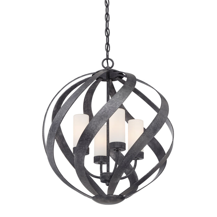 Myhouse Lighting Quoizel - BMS2820OK - Four Light Pendant - Blacksmith - Old Black Finish