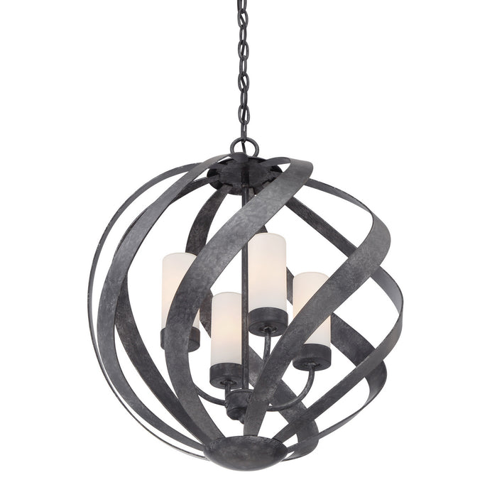 Myhouse Lighting Quoizel - BMS2820OK - Four Light Pendant - Blacksmith - Old Black Finish