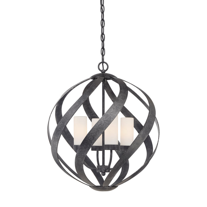 Myhouse Lighting Quoizel - BMS2820OK - Four Light Pendant - Blacksmith - Old Black Finish