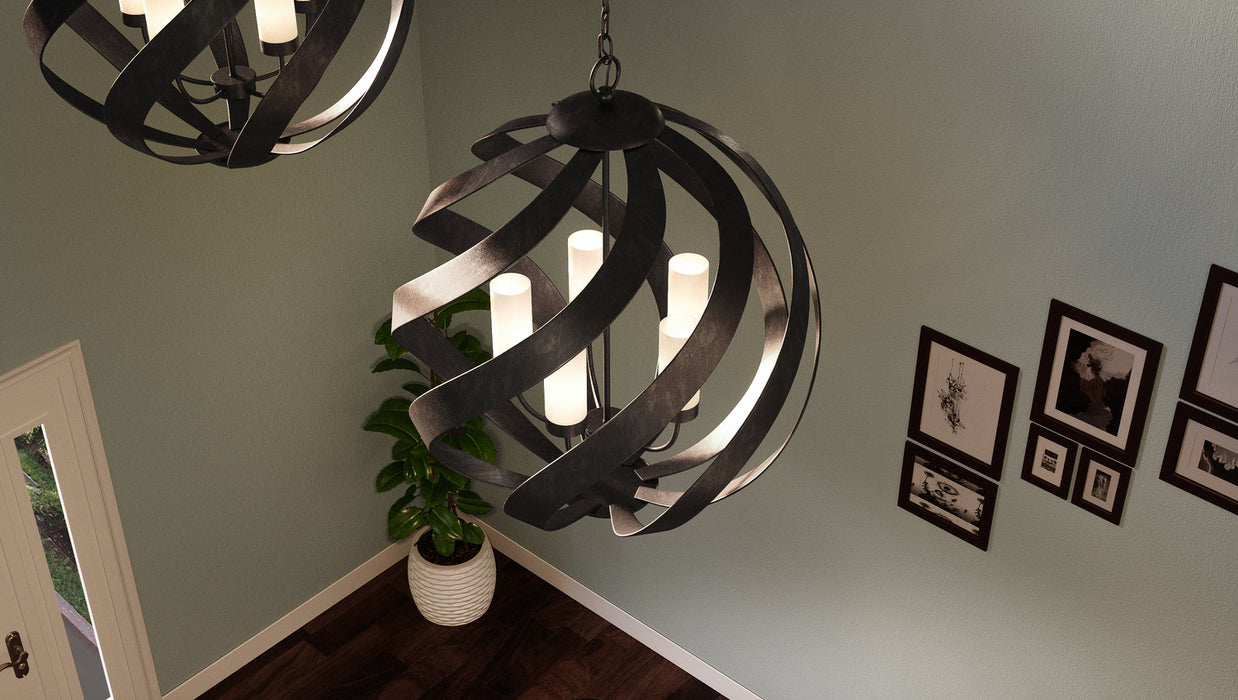 Myhouse Lighting Quoizel - BMS2826OK - Five Light Pendant - Blacksmith - Old Black Finish