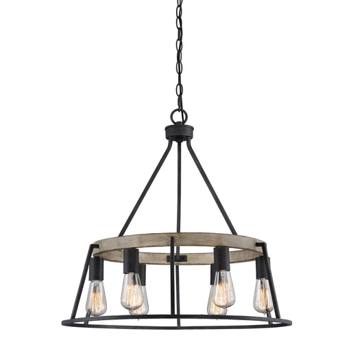 Myhouse Lighting Quoizel - BRT5006GK - Six Light Chandelier - Brockton - Grey Ash