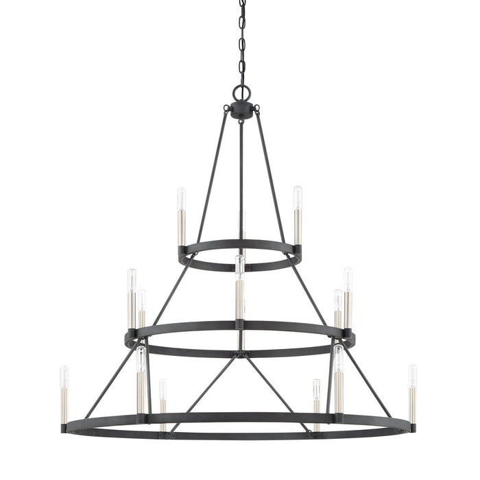 Myhouse Lighting Quoizel - DOR5015MB - 15 Light Chandelier - Doran - Mottled Black