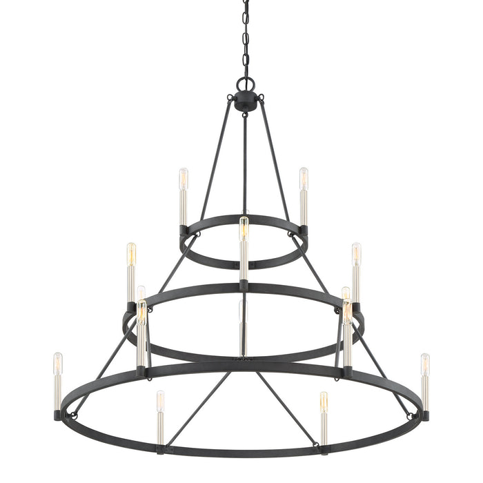 Myhouse Lighting Quoizel - DOR5015MB - 15 Light Chandelier - Doran - Mottled Black