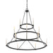 Myhouse Lighting Quoizel - DOR5015MB - 15 Light Chandelier - Doran - Mottled Black