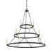 Myhouse Lighting Quoizel - DOR5015MB - 15 Light Chandelier - Doran - Mottled Black