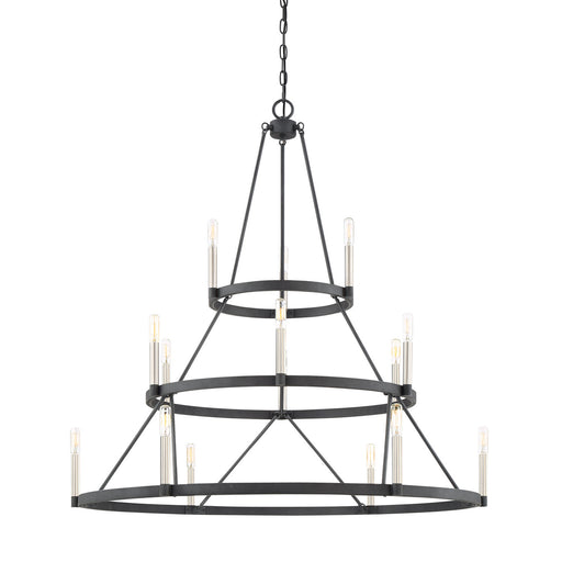 Myhouse Lighting Quoizel - DOR5015MB - 15 Light Chandelier - Doran - Mottled Black