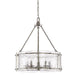 Myhouse Lighting Quoizel - FTS2821MM - Five Light Pendant - Fortress - Mottled Silver