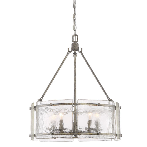 Myhouse Lighting Quoizel - FTS2821MM - Five Light Pendant - Fortress - Mottled Silver