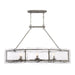 Myhouse Lighting Quoizel - FTS638MM - Six Light Island Chandelier - Fortress - Mottled Silver