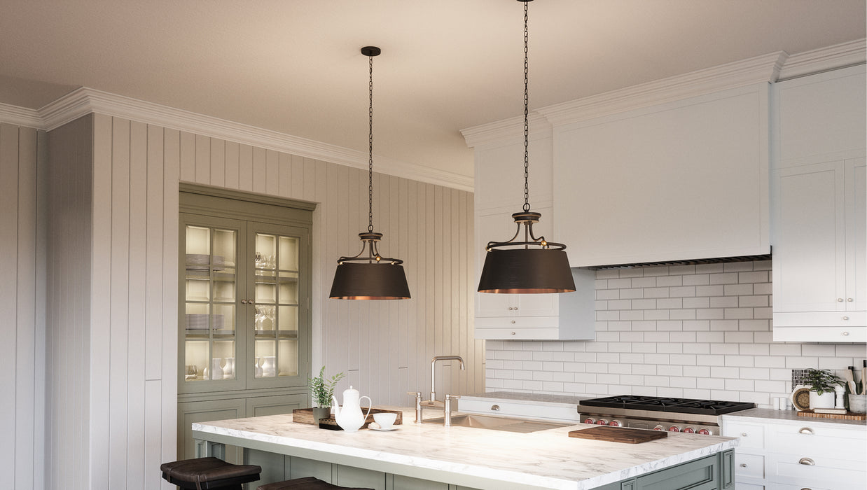 Myhouse Lighting Quoizel - FV2818WT - Three Light Pendant - Fairview - Western Bronze