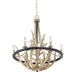 Myhouse Lighting Quoizel - JR5006EK - Six Light Chandelier - Journey - Earth Black