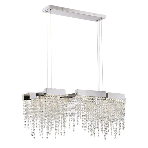 Myhouse Lighting Quoizel - PCCL1033PK - LED Island Chandelier - Crystal Falls - Polished Nickel