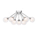 Myhouse Lighting Quoizel - PCSB1722C - Nine Light Semi Flush Mount - Spellbound - Polished Chrome