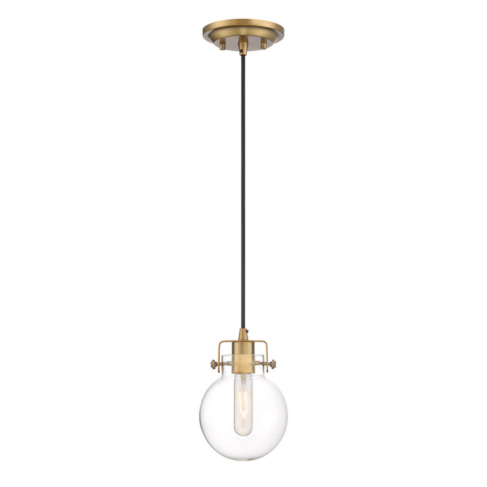 Myhouse Lighting Quoizel - SDL1506WS - One Light Mini Pendant - Sidwell - Weathered Brass