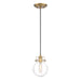 Myhouse Lighting Quoizel - SDL1506WS - One Light Mini Pendant - Sidwell - Weathered Brass