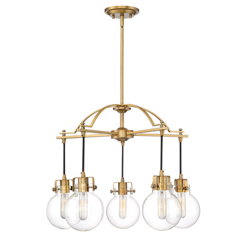 Myhouse Lighting Quoizel - SDL5005WS - Five Light Chandelier - Sidwell - Weathered Brass