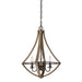 Myhouse Lighting Quoizel - SHR2818RK - Four Light Pendant - Shire - Rustic Black