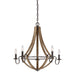 Myhouse Lighting Quoizel - SHR5005RK - Five Light Chandelier - Shire - Rustic Black