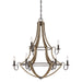 Myhouse Lighting Quoizel - SHR5009RK - Nine Light Chandelier - Shire - Rustic Black