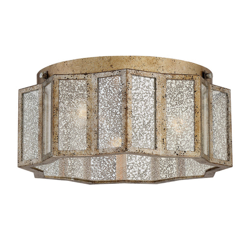 Myhouse Lighting Quoizel - SRE1616AGL - Three Light Flush Mount - Shrine - Aged Gold