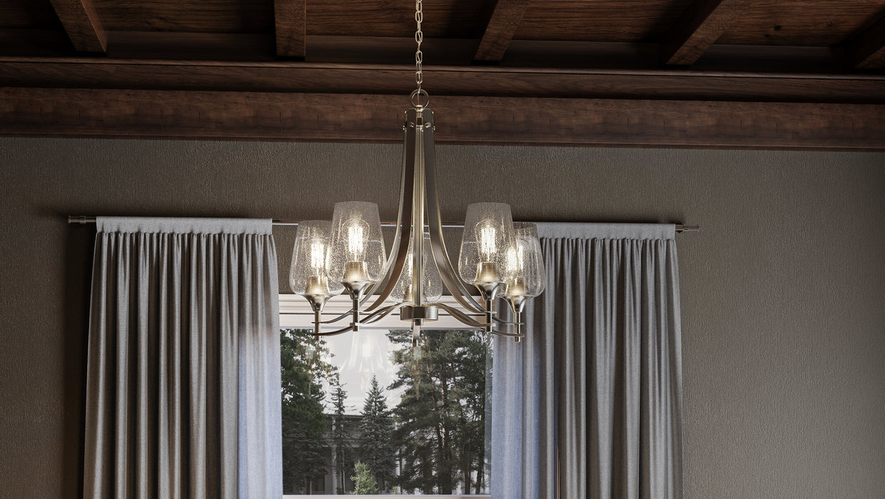 Myhouse Lighting Quoizel - TWE5005BN - Five Light Chandelier - Towne - Brushed Nickel