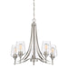 Myhouse Lighting Quoizel - TWE5005BN - Five Light Chandelier - Towne - Brushed Nickel