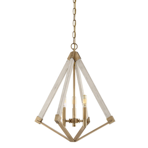 Myhouse Lighting Quoizel - VP5203WS - Three Light Foyer Pendant - Viewpoint - Weathered Brass