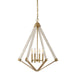 Myhouse Lighting Quoizel - VP5204WS - Four Light Foyer Pendant - Viewpoint - Weathered Brass