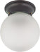 Myhouse Lighting Nuvo Lighting - 60-6012 - One Light Flush Mount - Mahogany Bronze