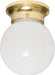 Myhouse Lighting Nuvo Lighting - 60-6028 - One Light Flush Mount - Polished Brass
