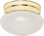 Myhouse Lighting Nuvo Lighting - 60-6030 - One Light Flush Mount - Polished Brass