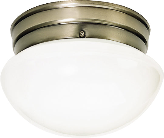 Myhouse Lighting Nuvo Lighting - 60-6114 - One Light Flush Mount - Antique Brass