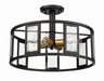 Myhouse Lighting Nuvo Lighting - 60-6413 - Four Light Semi-Flush Mount - Payne - Midnight Bronze