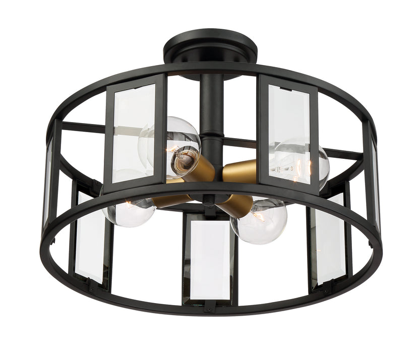 Myhouse Lighting Nuvo Lighting - 60-6413 - Four Light Semi-Flush Mount - Payne - Midnight Bronze