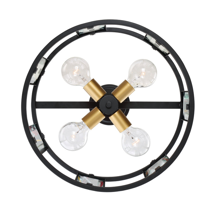 Myhouse Lighting Nuvo Lighting - 60-6413 - Four Light Semi-Flush Mount - Payne - Midnight Bronze