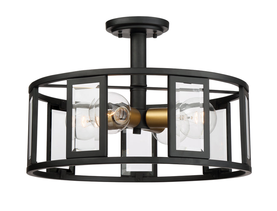 Myhouse Lighting Nuvo Lighting - 60-6413 - Four Light Semi-Flush Mount - Payne - Midnight Bronze