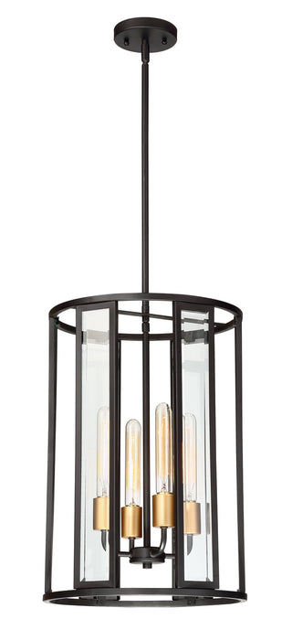 Myhouse Lighting Nuvo Lighting - 60-6415 - Four Light Foyer Pendant - Payne - Midnight Bronze