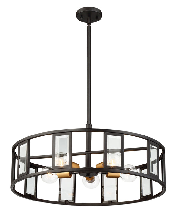 Myhouse Lighting Nuvo Lighting - 60-6416 - Five Light Pendant - Payne - Midnight Bronze