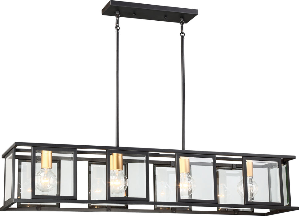 Myhouse Lighting Nuvo Lighting - 60-6417 - Four Light Trestle - Payne - Midnight Bronze